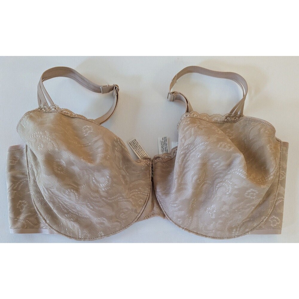2 Soma Beige Underwire Bras Sz 36G Vanishing Back Front Closure & Enticing Lift - Picture 2 of 9